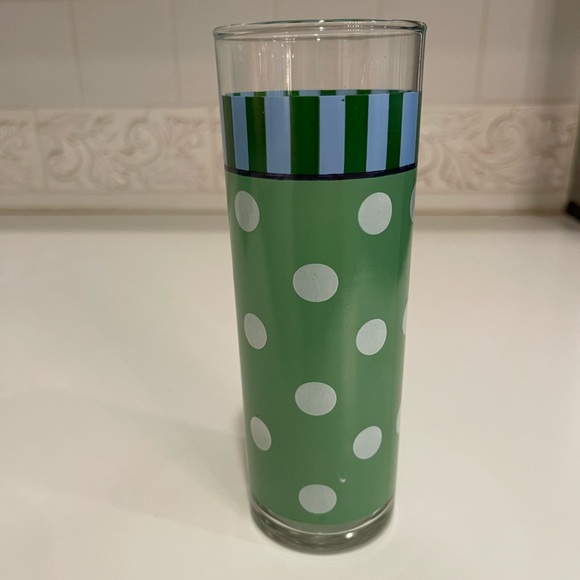 Set of 8 Gail Pittman Provence Green 12 oz drinking glasses - Picture 2 of 2